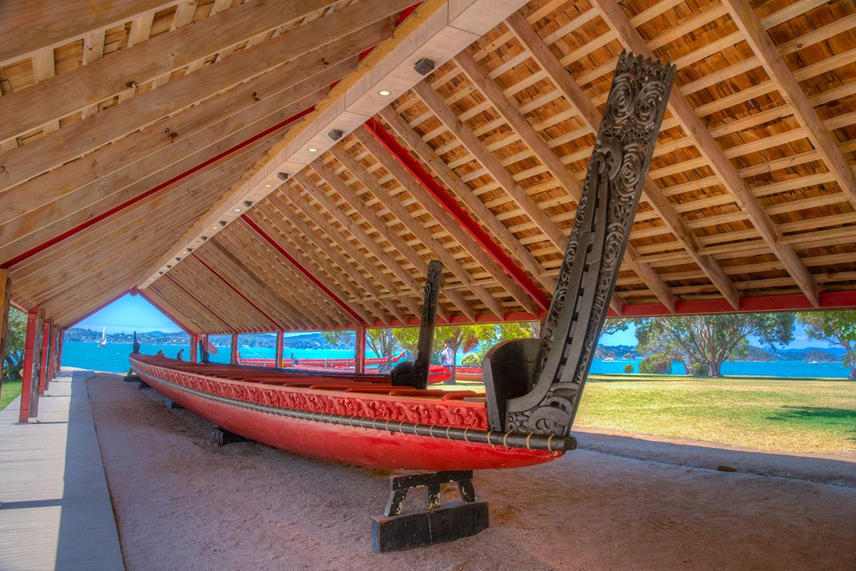 Maori War Canoe at Waitangi