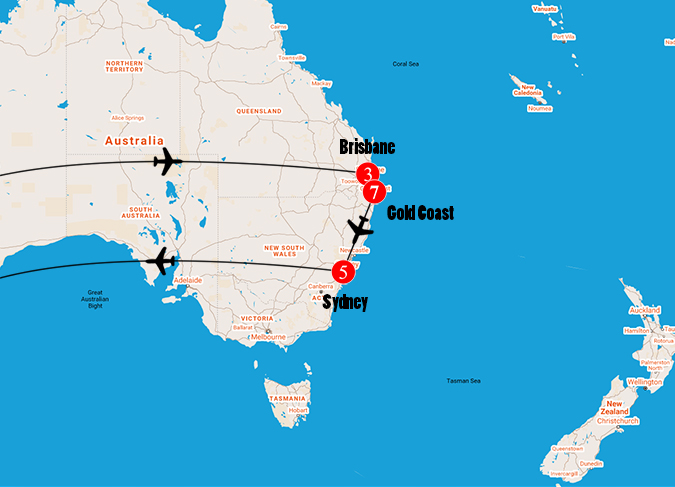 Brisbane, Gold Coast & Sydney | theinternettraveller.com