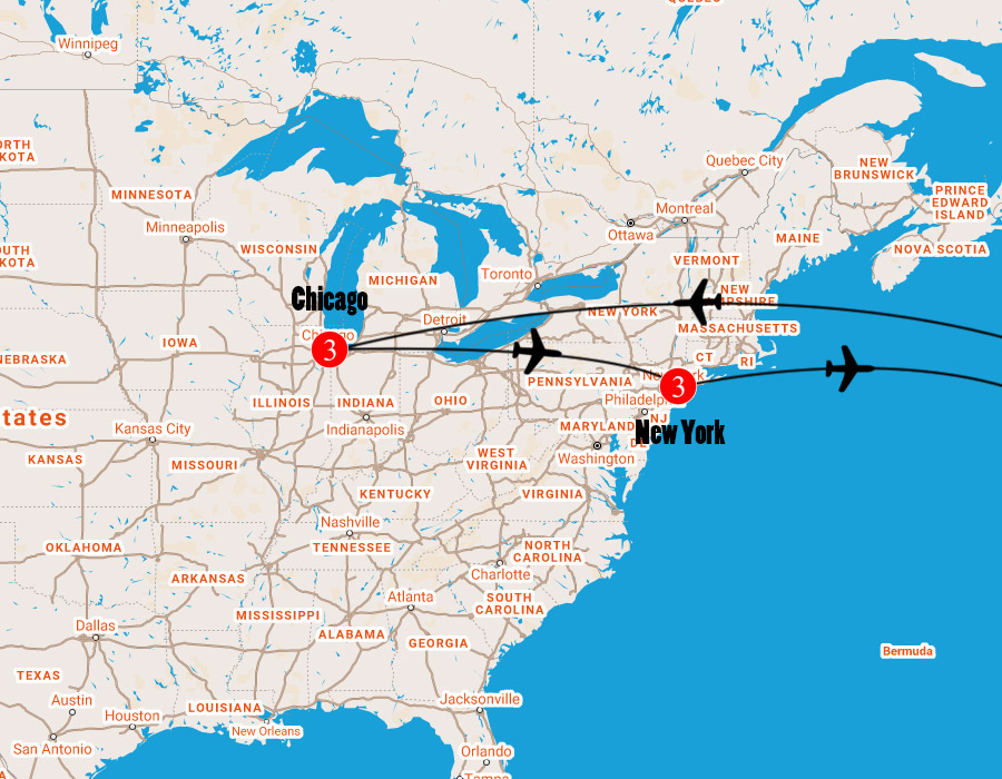 Chicago & New York