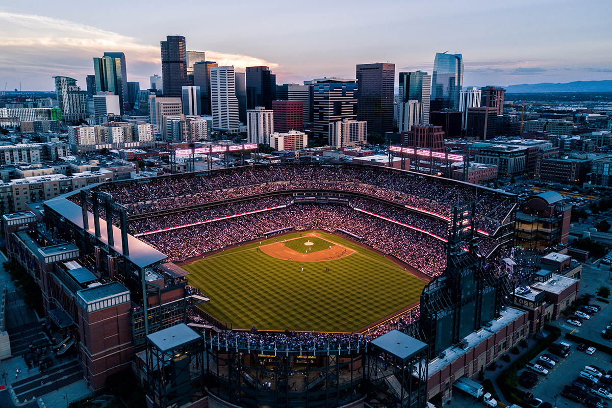 Colorado Rockies & Denver Skyline
