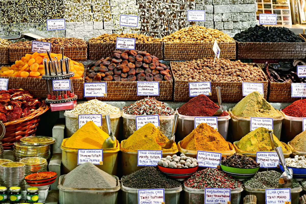 Spices on sale at market