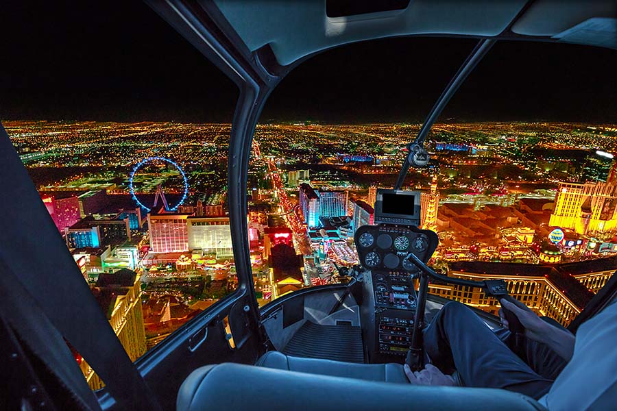 Las Vegas Strip Night Flight