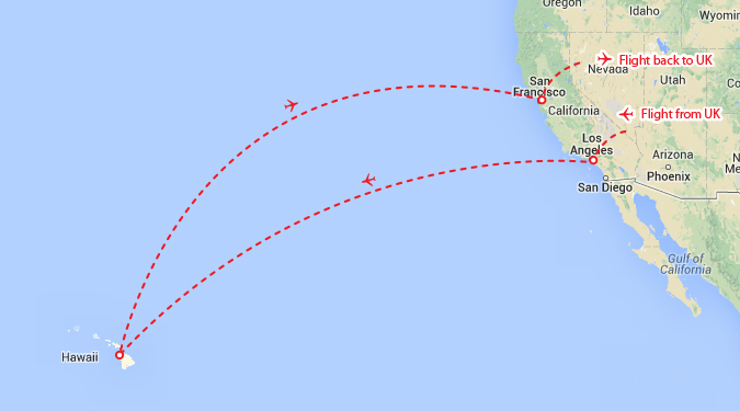 Самолет владивосток лос анджелес. Из лос-анджелеса на гавайи. Таити на карте австралии. Расстояние от лос анджелеса до гавайи. Сан франциско гавайи расстояние.