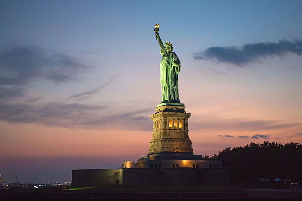 Statue of Liberty at Sunset Cruise