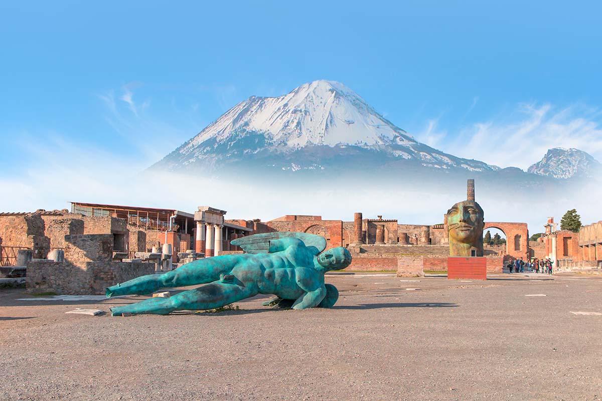 Pompeii from Naples, Italy