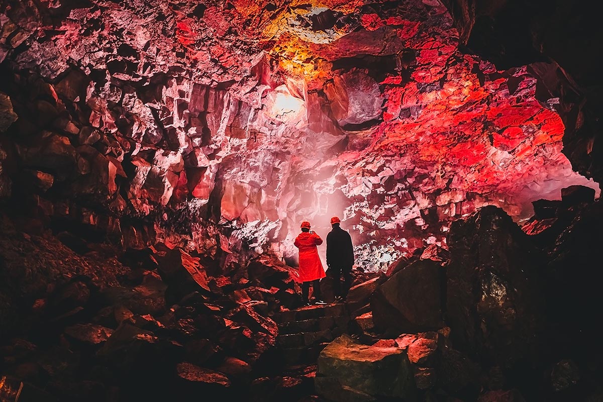 Raufarholshellir Lava Tunnel, Iceland