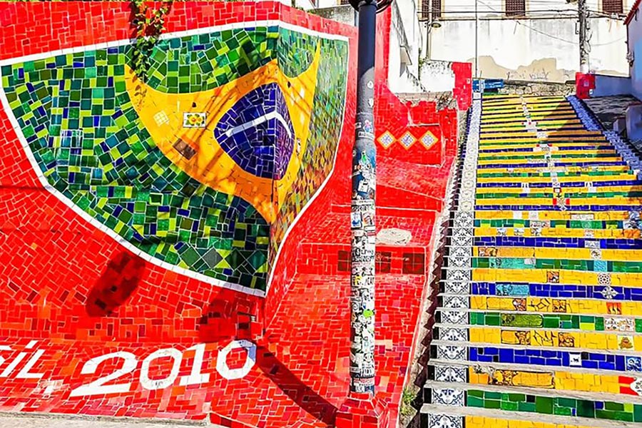 Christ the Redeemer, Selarón Steps & Sugarloaf at Sunset
