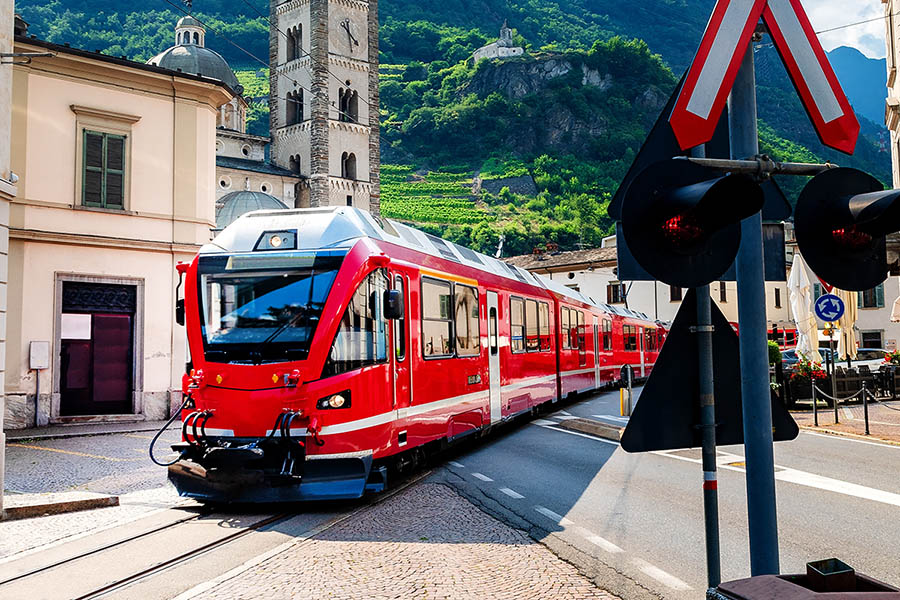 Bernina Express in Tirano